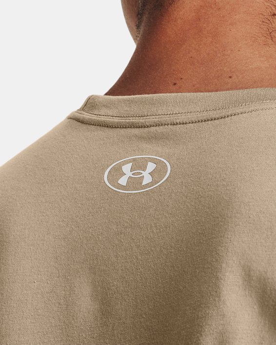 Men's UA Stacked Logo Fill T-Shirt, Brown, pdpMainDesktop image number 3
